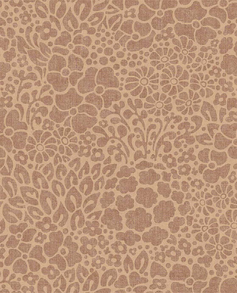 Vliestapete, braun-orange, Blumen, 340553, Groovy, Eijffinger