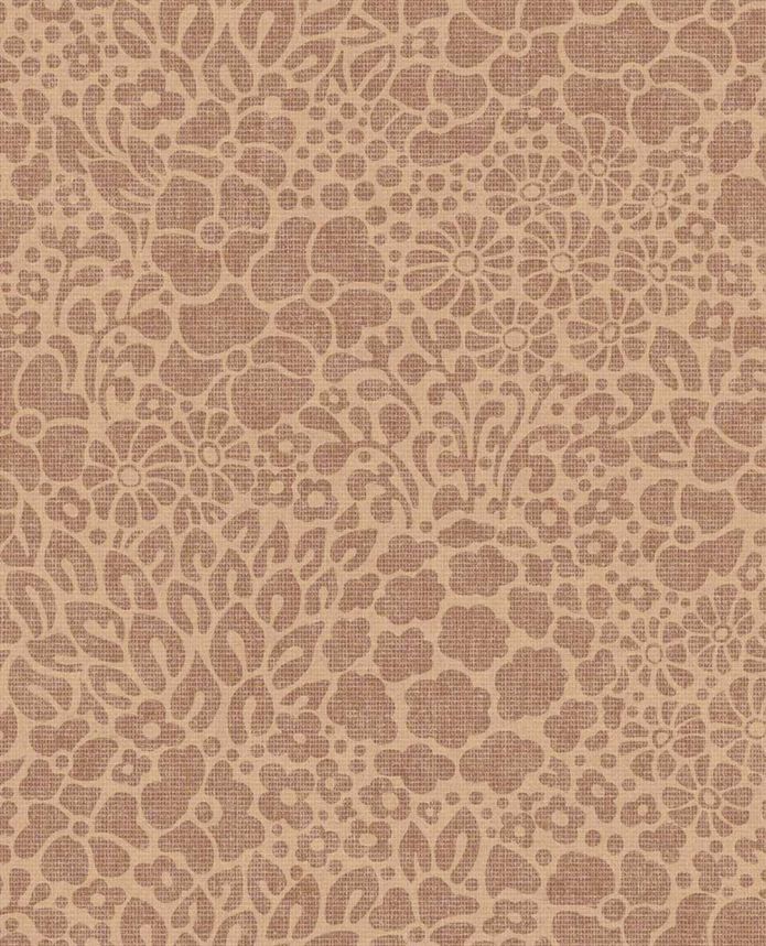 Vliestapete, braun-orange, Blumen, 340553, Groovy, Eijffinger