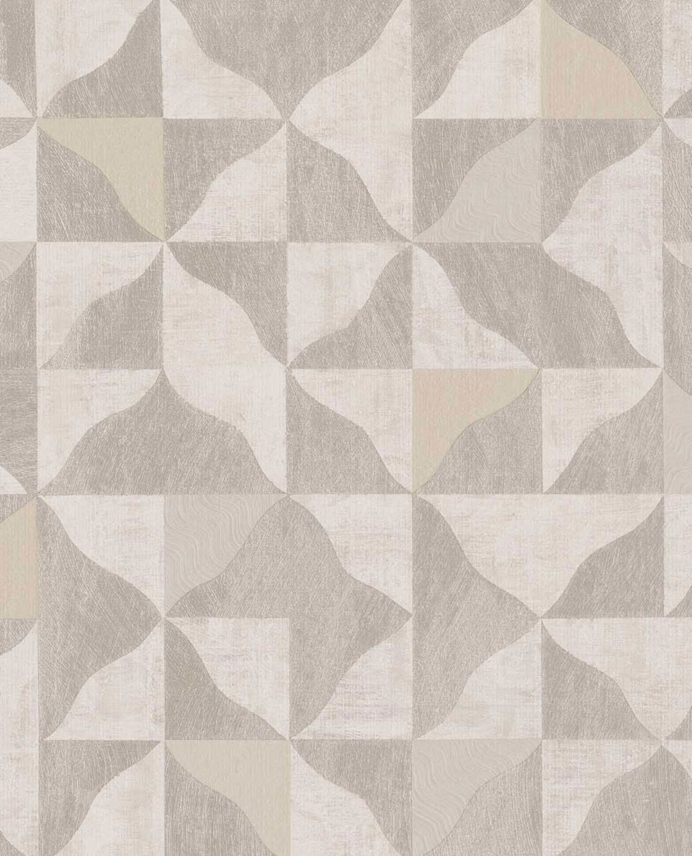 Geometrische Vliestapete, braun-beige, 340322, Sensory Eijffinger