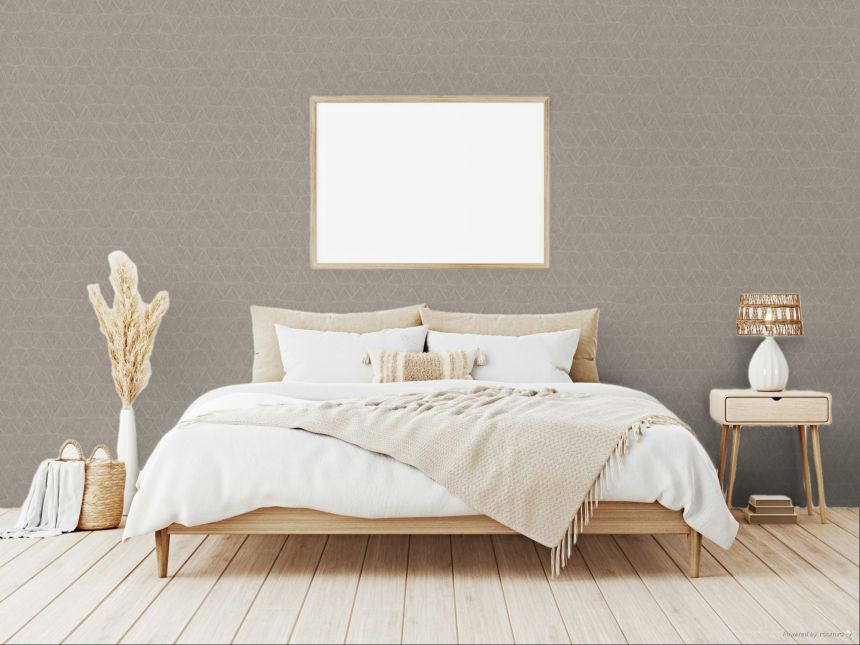 Geometrische Vliestapete, beige, 340342, Sensory Eijffinger