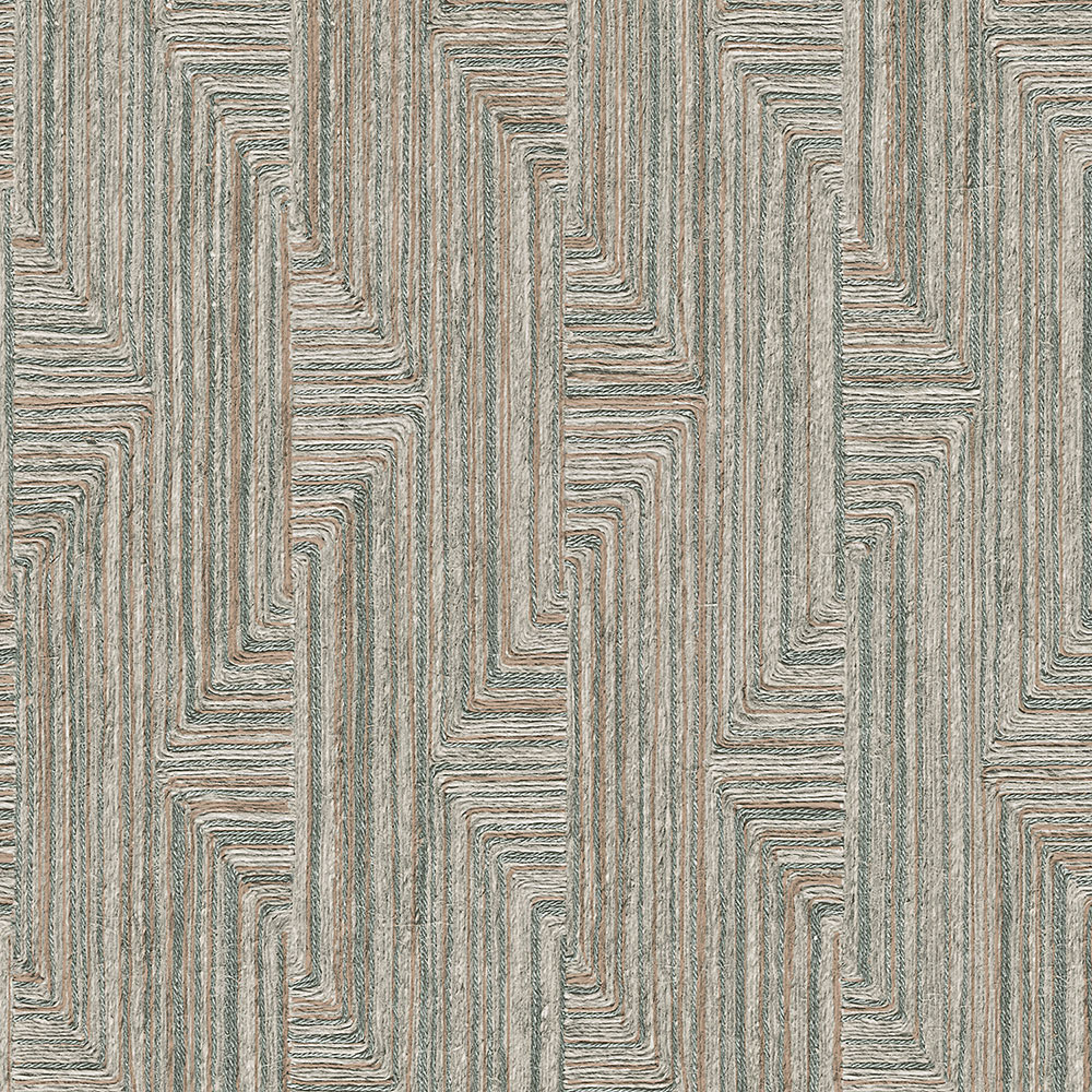 Geometrische Vliestapete, blau-grau, SA524014, Santa Fe, Design ID
