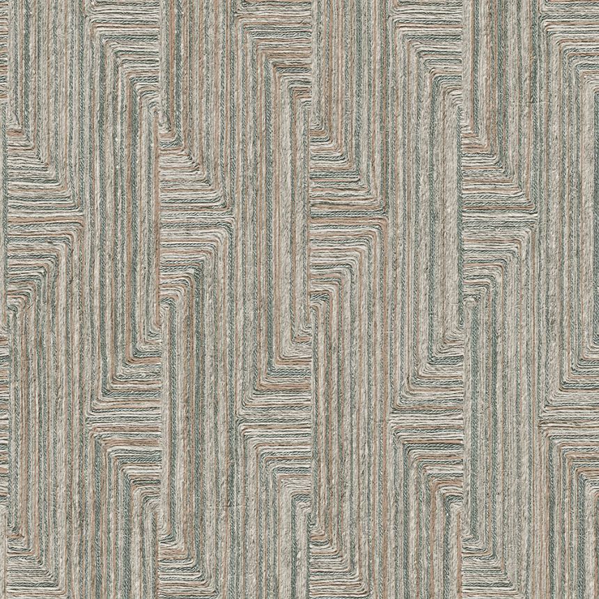 Geometrische Vliestapete, blau-grau, SA524014, Santa Fe, Design ID