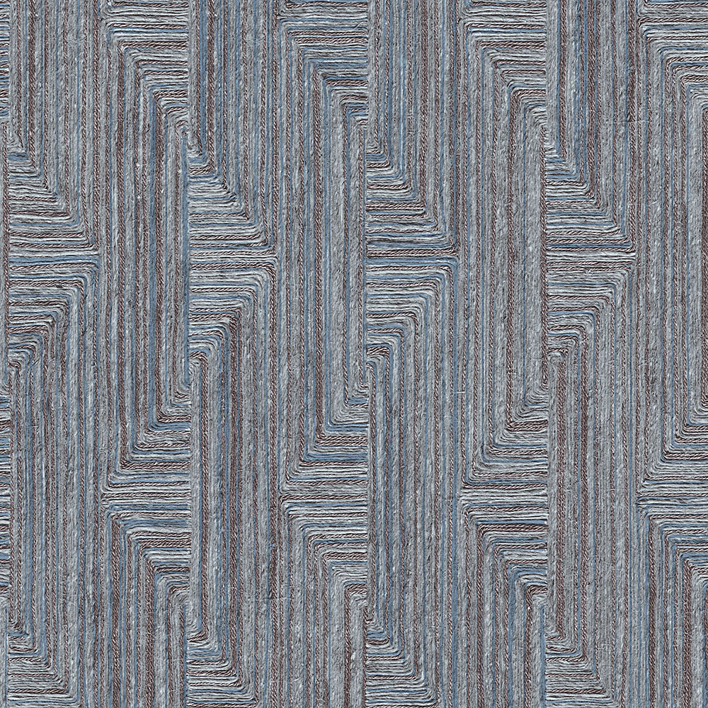 Geometrische Vliestapete, blau-grau, SA524016, Santa Fe, Design ID