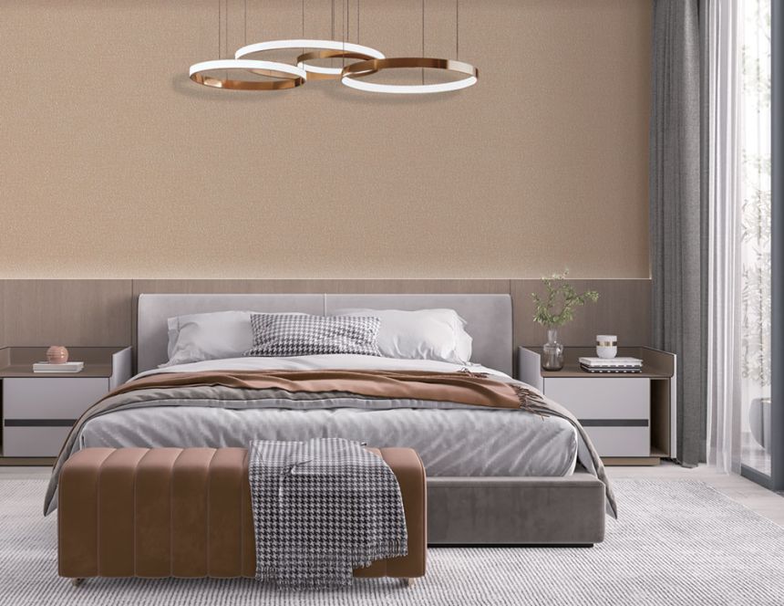 Vliestapete, braun-gold, Struktur, SA524055, Santa Fe, Design ID