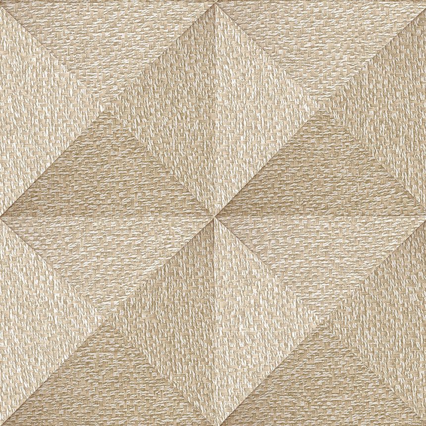 Geometrische Vliestapete, braun-beige, SA524103, Santa Fe, Design ID