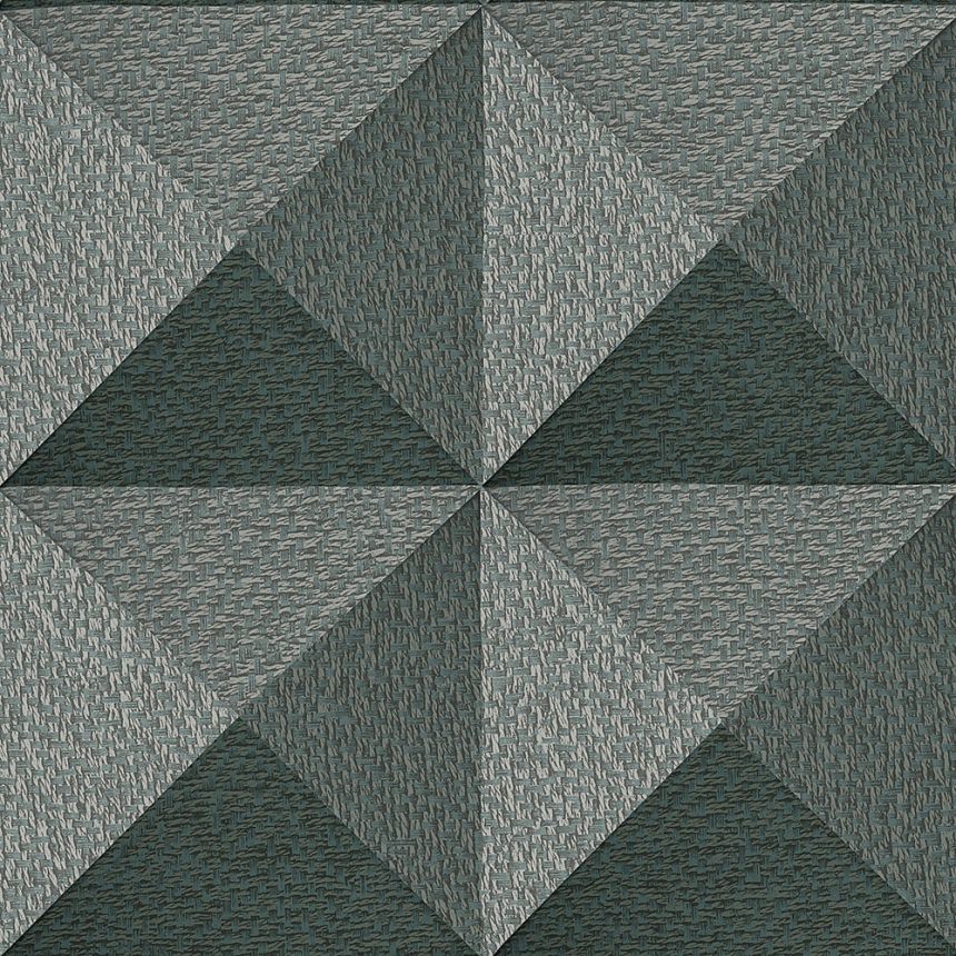 Geometrische Vliestapete, grau-schwarz, SA524105, Santa Fe, Design ID