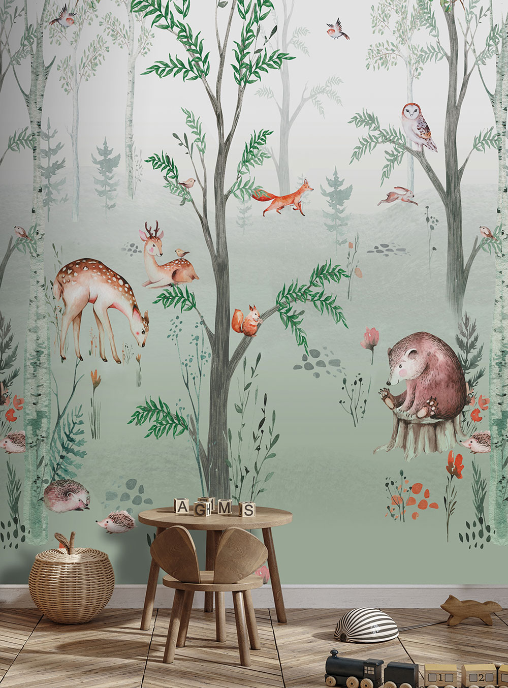Kinderfototapete, Waldtiere, CW6041-1, Cute Walls, Decoprint