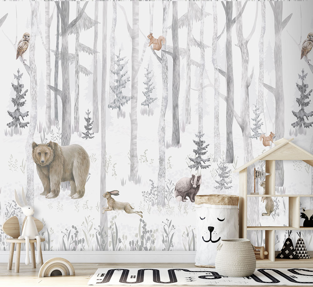 Vlies-Fototapete, Waldtiere, CW6044-1, Cute Walls, Decoprint