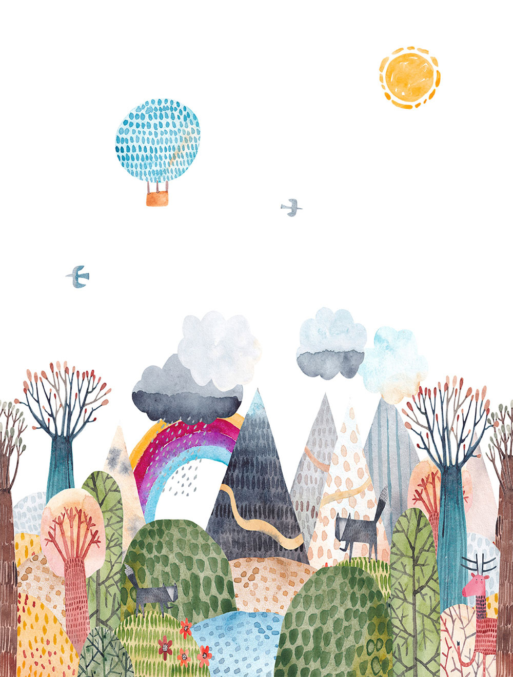 Kinderfototapete, Landschaft, CW6048-1, Cute Walls, Decoprint