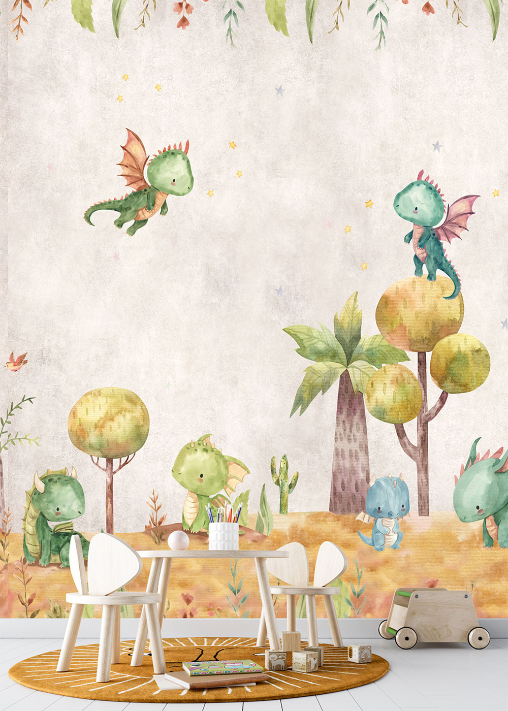 Kinderfototapete, Drachen, CW6053-1, Cute Walls, Decoprint