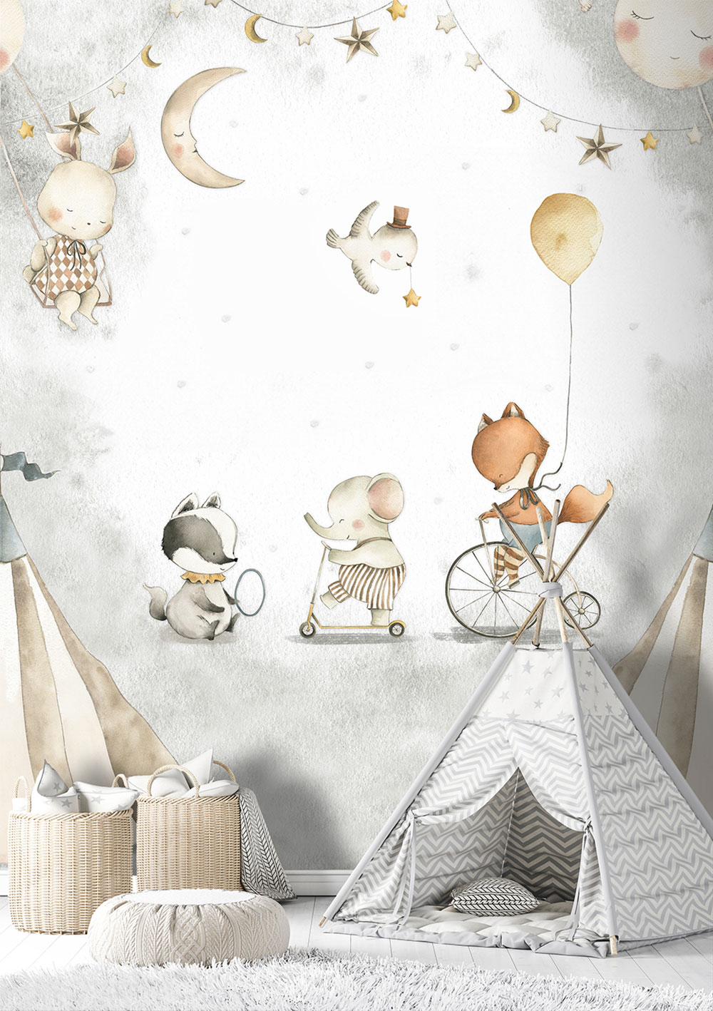 Kinderfototapete, Tiere, CW6055-1, Cute Walls, Decoprint