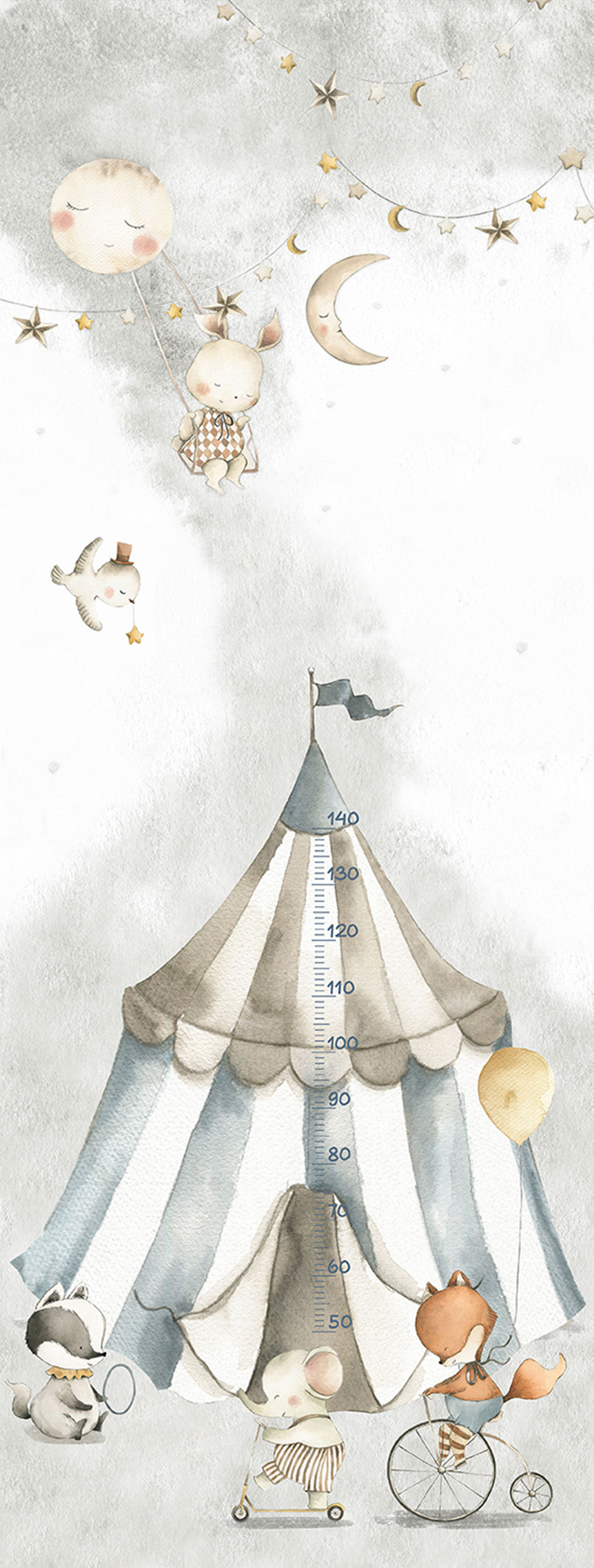 Kinderfototapete / Metermaß, Tiere, CW6063-1, Cute Walls, Decoprint