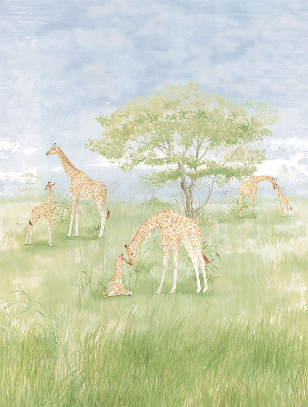 Vlies-Fototapete, Giraffen, CW6112-2, Cute Walls, Decoprint