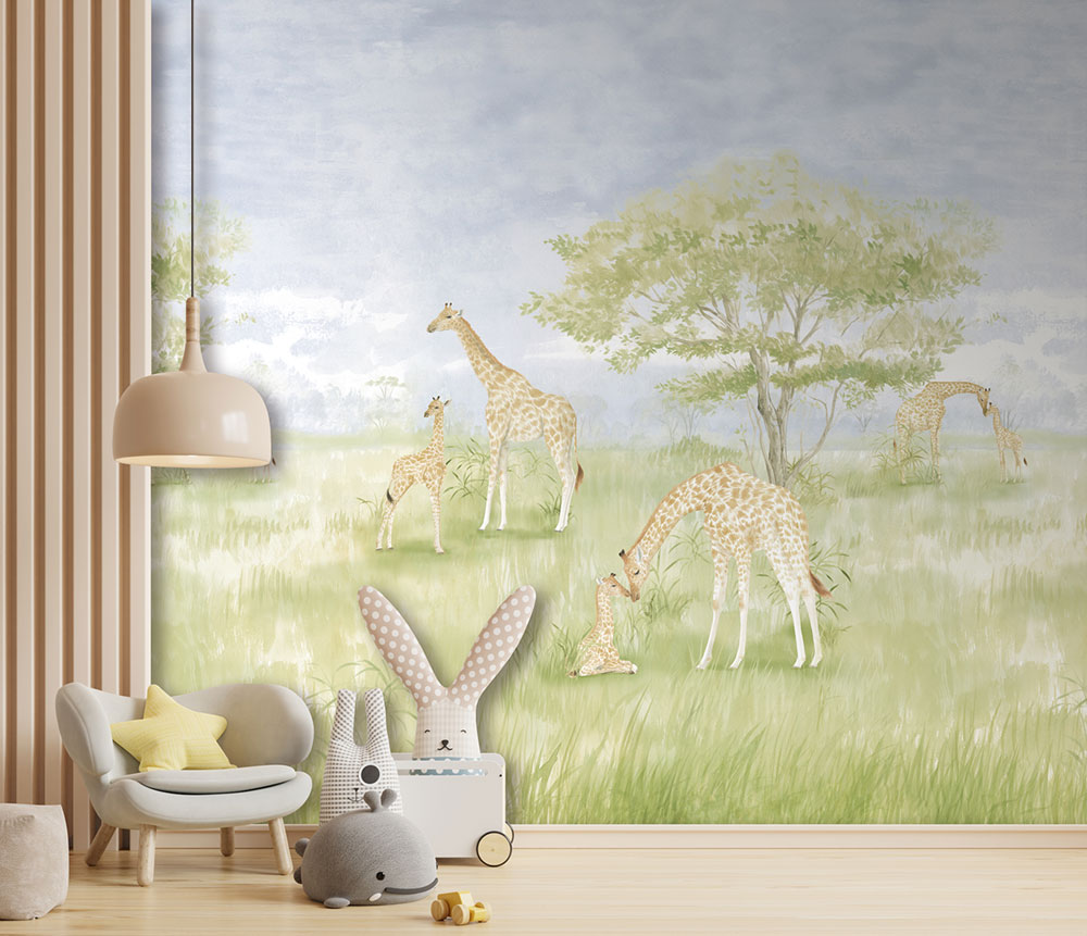 Vlies-Fototapete, Giraffen, CW6112-2, Cute Walls, Decoprint