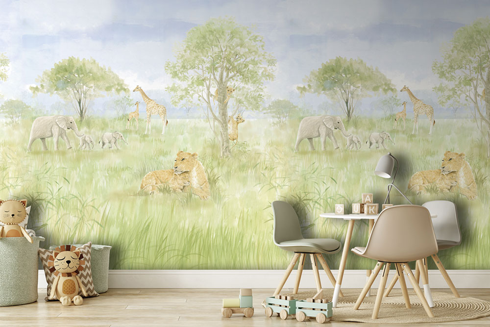 Vlies-Fototapete, Tiere aus Afrika, CW6113-2, Cute Walls, Decoprint
