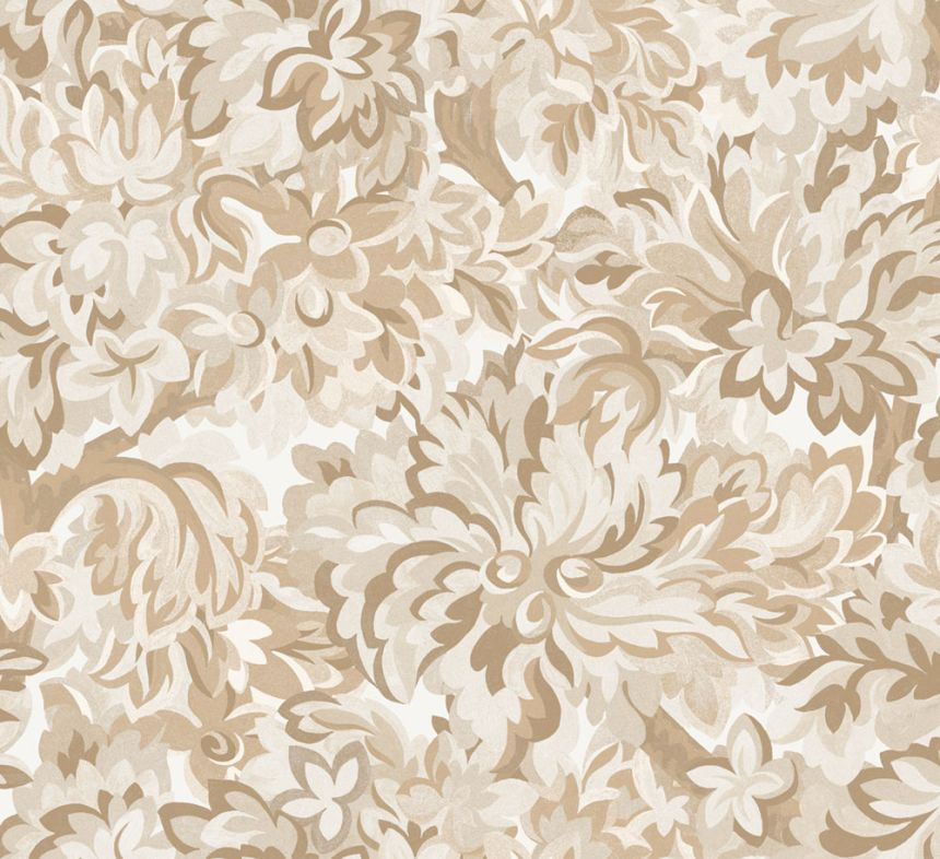 Vliestapete, braun-beige, Blumen, RHA001, Rhapsody, Masureel