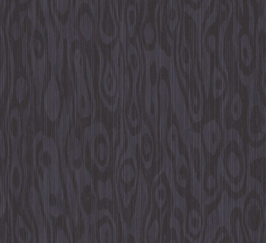 Tapete in blau-schwarzer Holzpaneel-Optik, RHA202, Rhapsody, Masureel