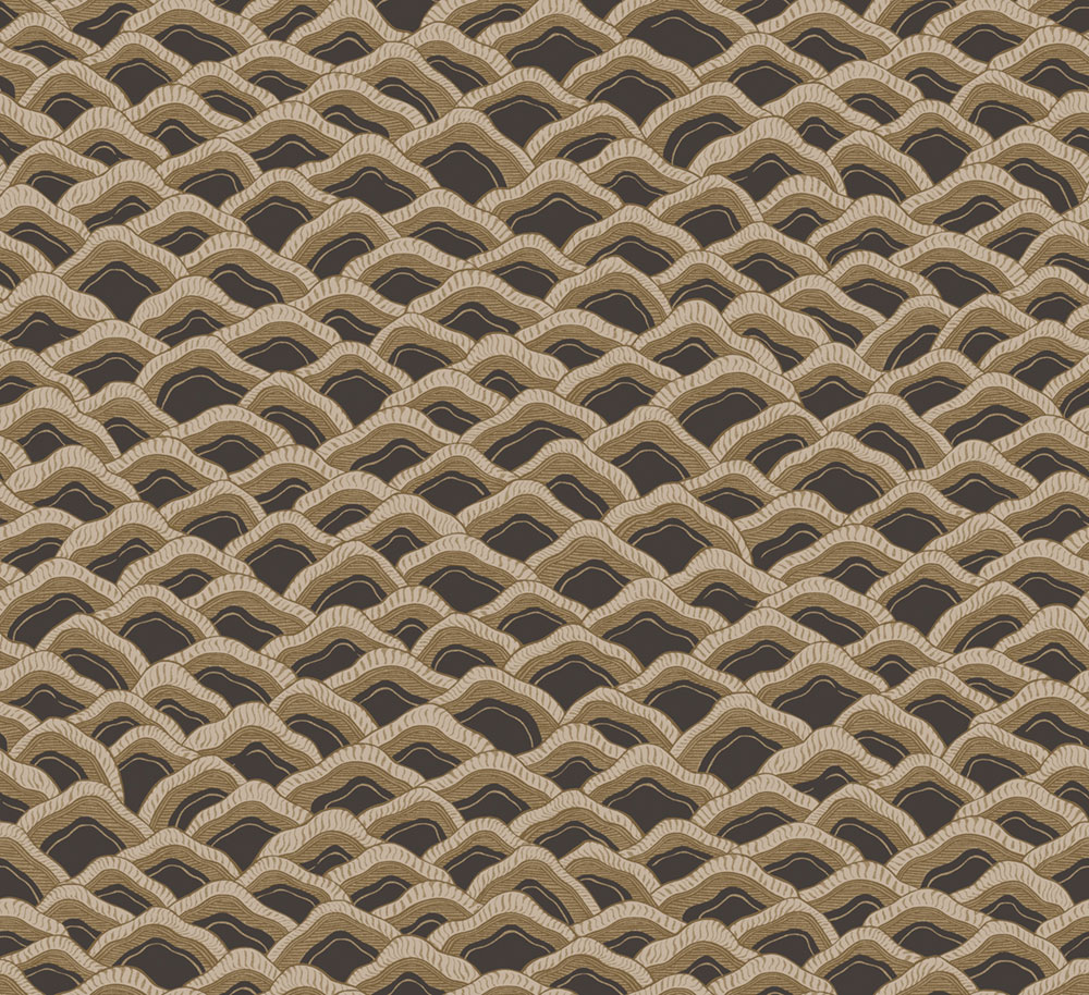 Vliestapete, schwarz-braun, Landschaft, RHA302, Rhapsody, Masureel