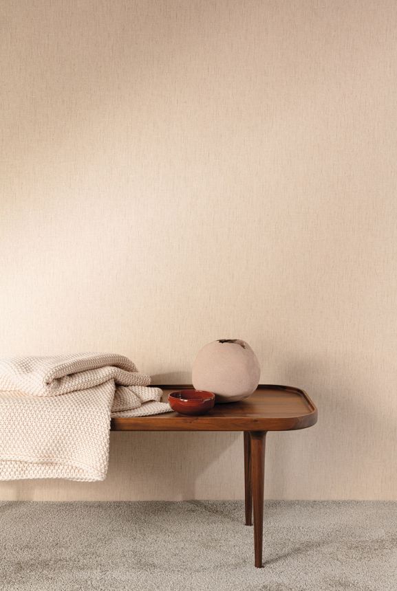 Tapete, beige-rosa, Stoffoptik, RHA504, Amazone, Rhapsody, The Colour Book II, Masureel