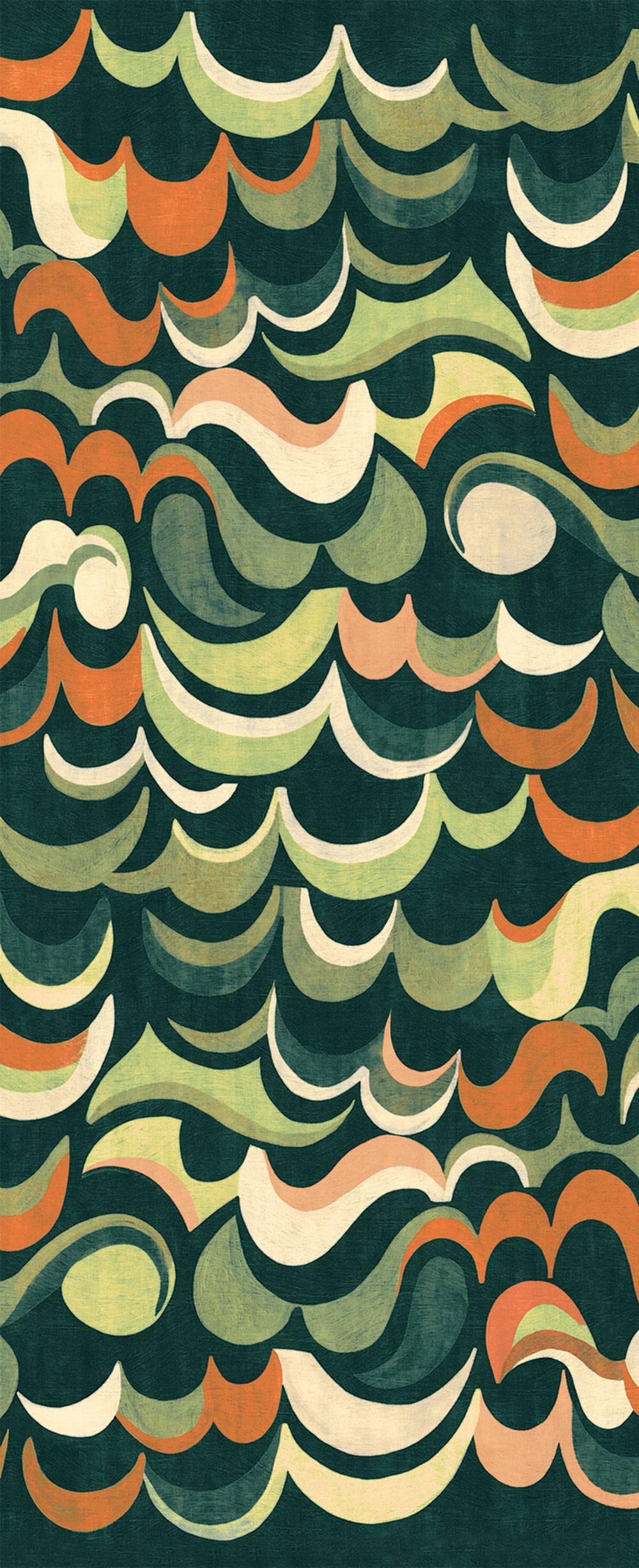 Vlies-Fototapete, grün, Wellen, DGRHA1041-260, Rhapsody, Masureel