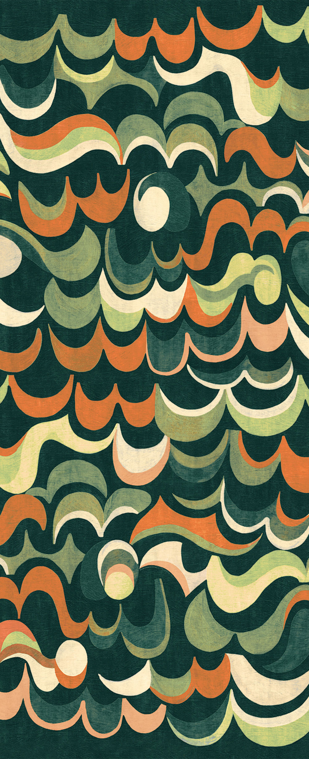 Vlies-Fototapete, grün, Wellen, DGRHA1042-300, Rhapsody, Masureel