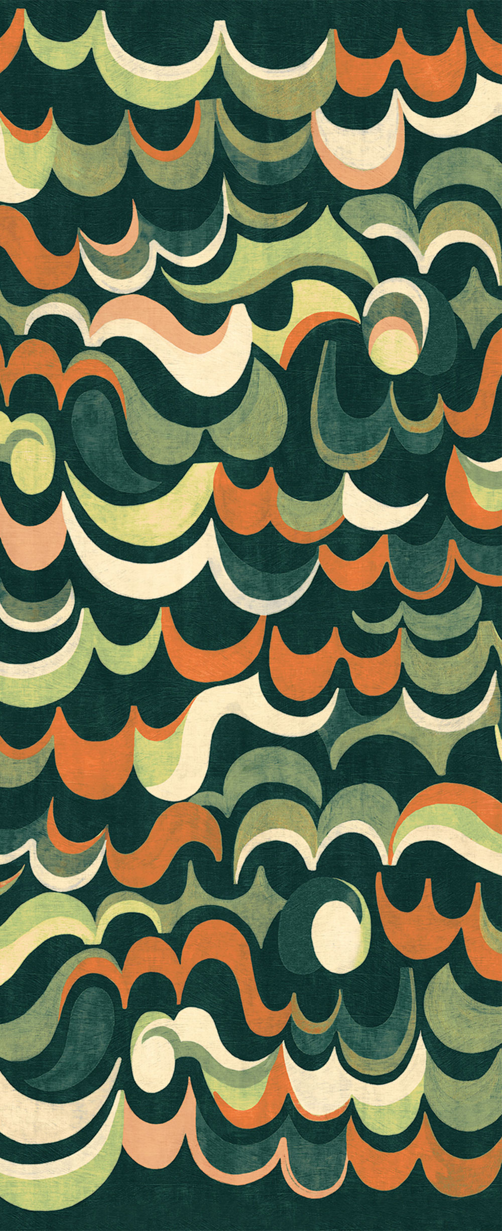 Vlies-Fototapete, grün, Wellen, DGRHA1043-300, Rhapsody, Masureel