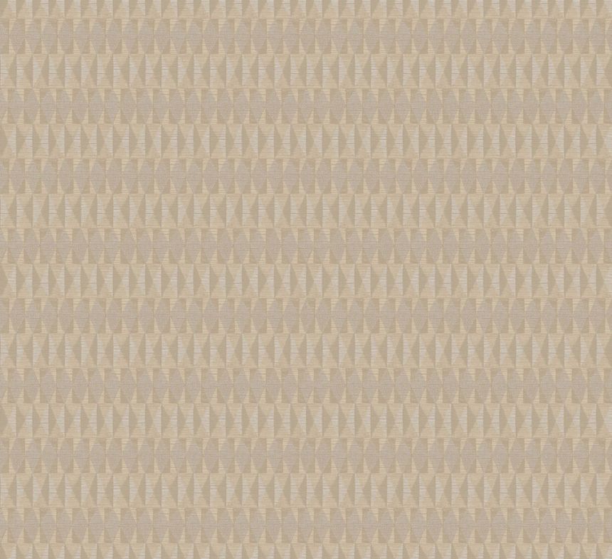 Geometrische Vliestapete, beige, Ethno, AMA201, Amani, Masureel