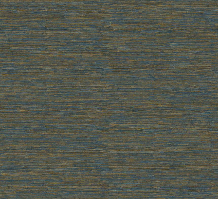 Vliestapete, braun-türkis, Stoffimitat, AMA308, Amani, Masureel