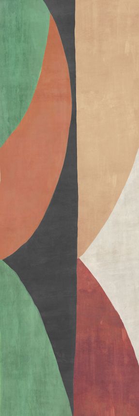 Geometrische Vlies-Fototapete, grün-braun, DGAMA3021-260, Amani, Masureel