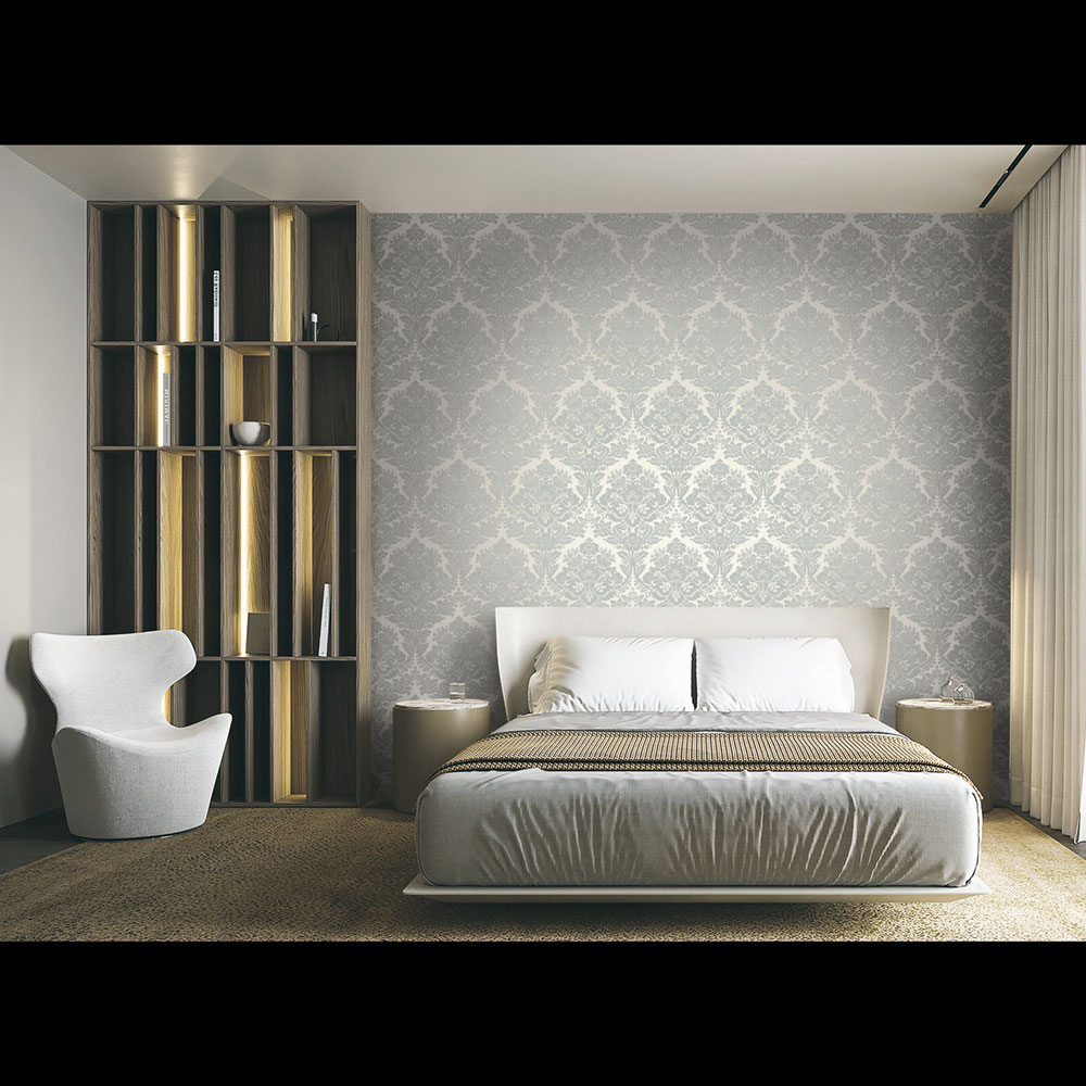 Vliestapete, creme, Barockmuster, 20003, New Tekko, Emiliana Parati