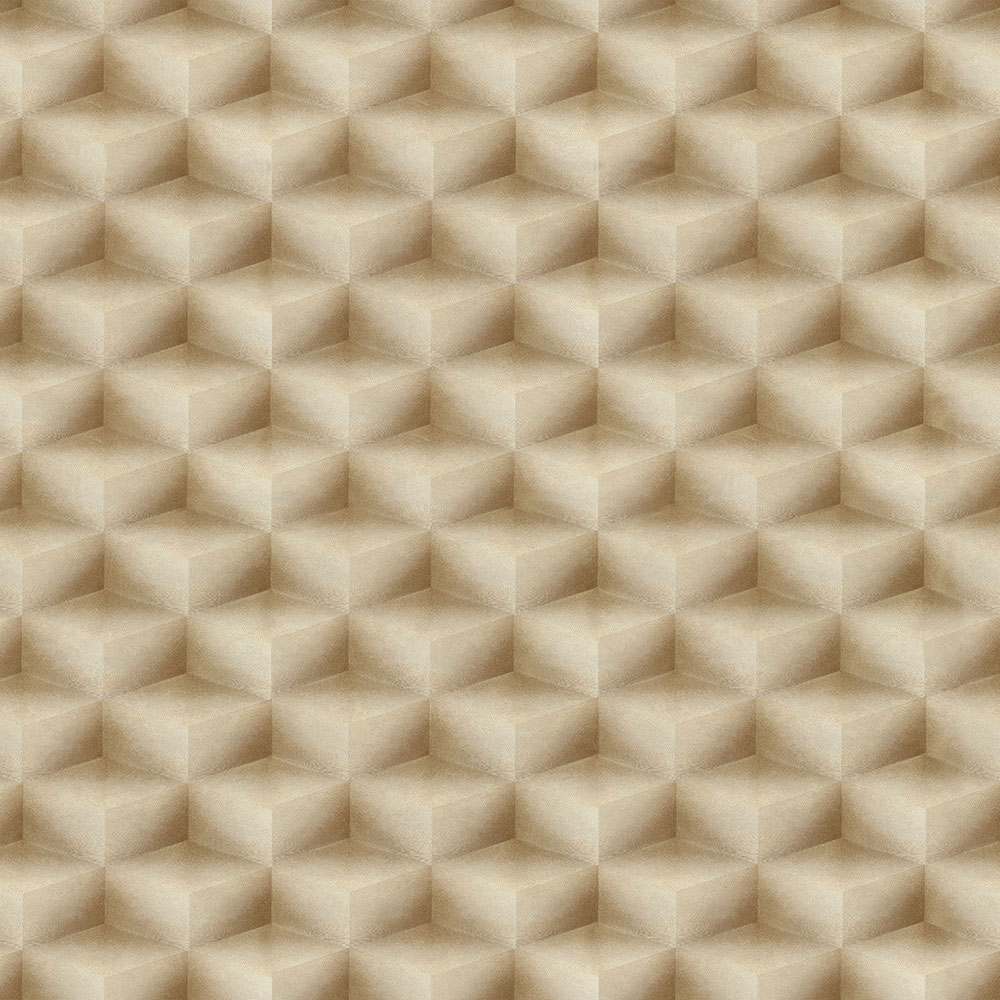 3D geometrische Vliestapete,  braun-beige, 20017, New Tekko, Emiliana Parati
