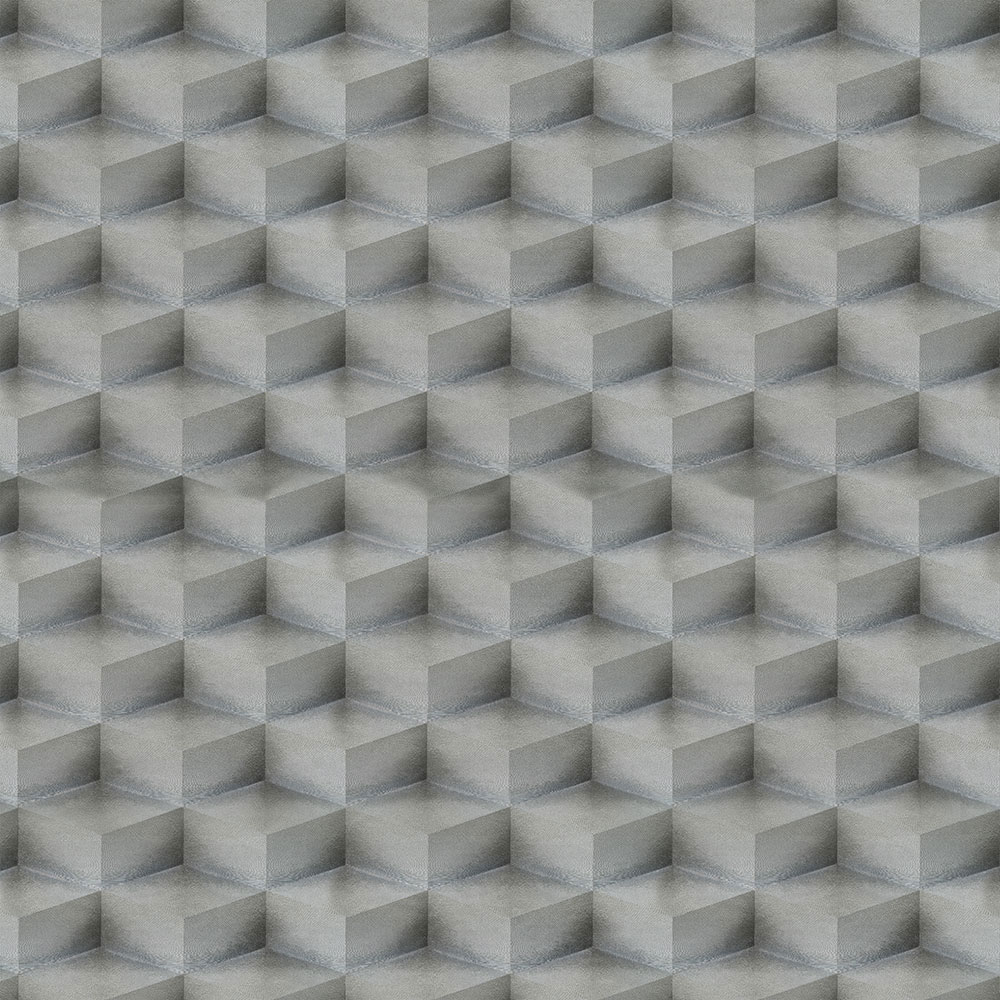 3D geometrische Vliestapete, silber, 20018, New Tekko, Emiliana Parati