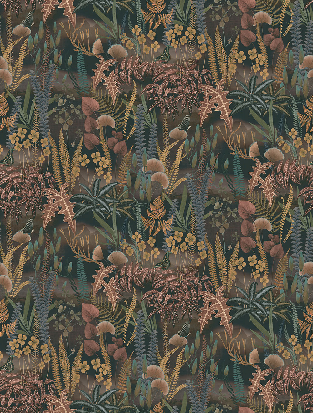 Vlies-Fototapete, braun, Blätter, FW4005-2, Feature Walls, Decoprint