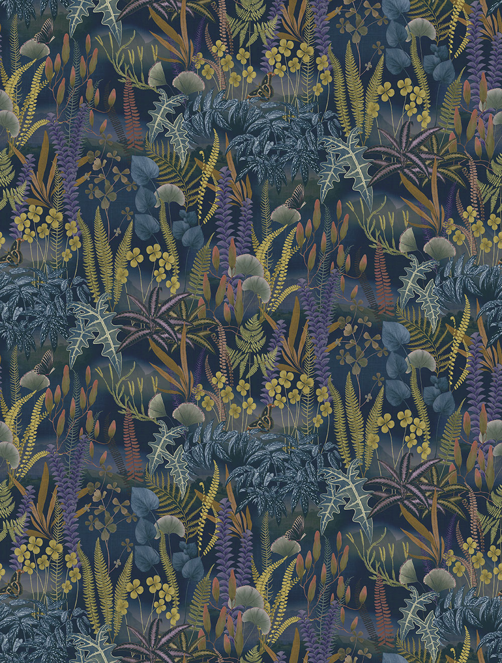 Vlies-Fototapete, blau, Blätter, FW4005-4, Feature Walls, Decoprint