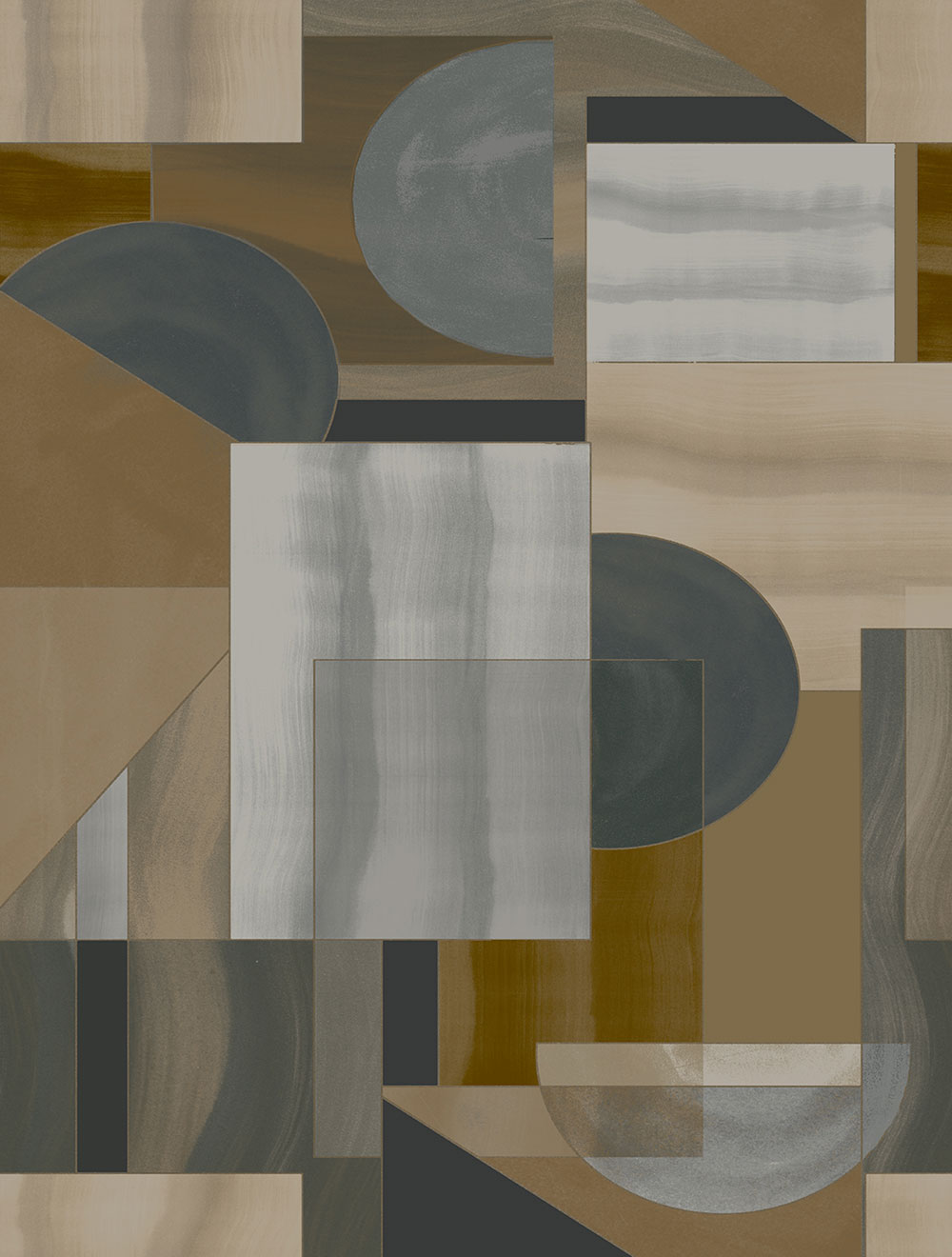 Geometrische Vlies-Fototapete, braun, FW4009-4, Feature Walls, Decoprint