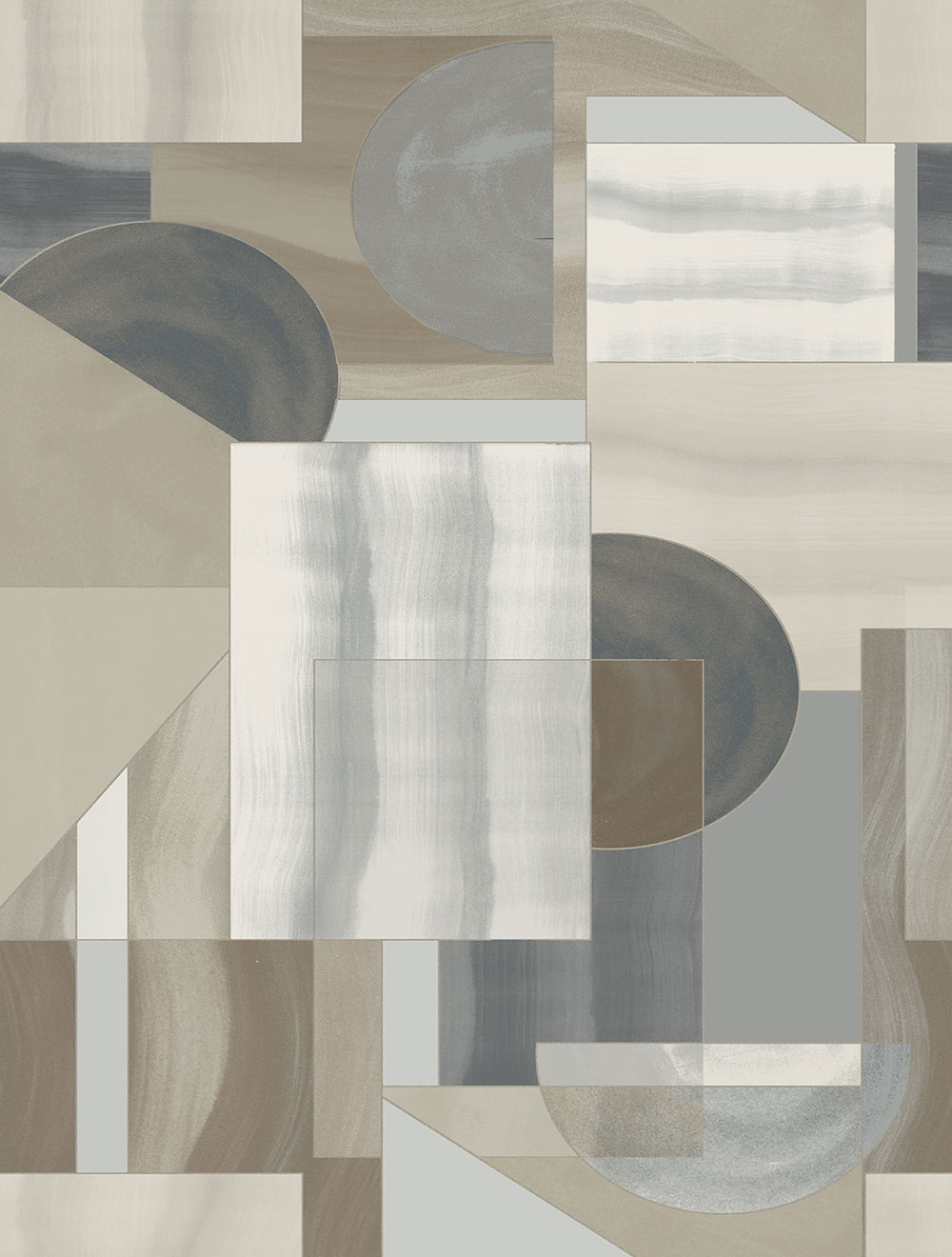 Geometrische Vlies-Fototapete, grau-beige, FW4009-5, Feature Walls, Decoprint