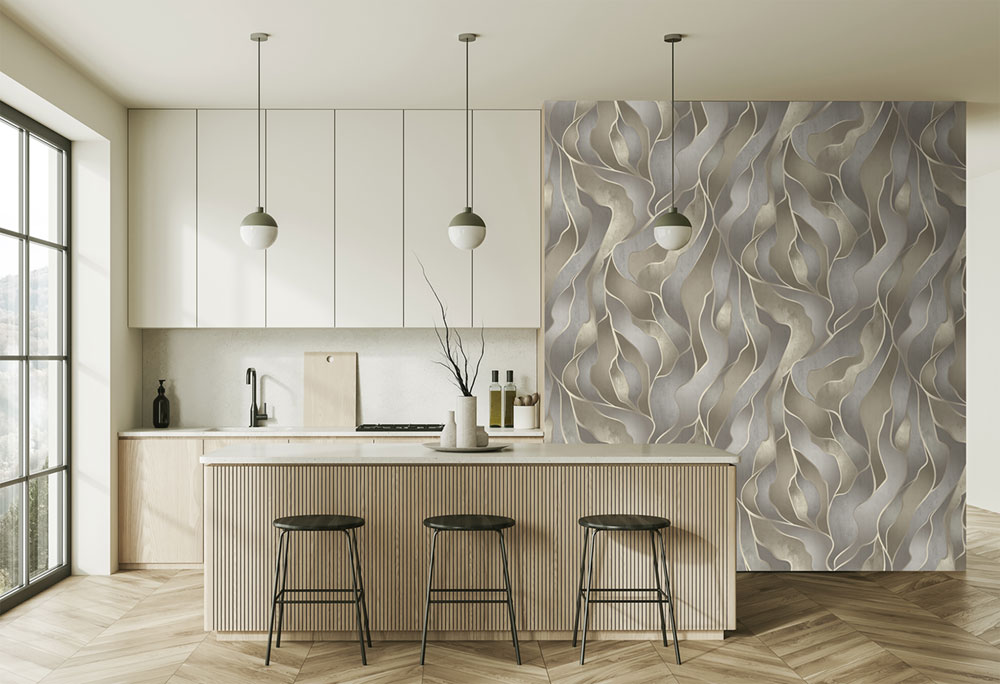 Grafische Vlies-Fototapete, grau-beige, FW4010-1, Feature Walls, Decoprint