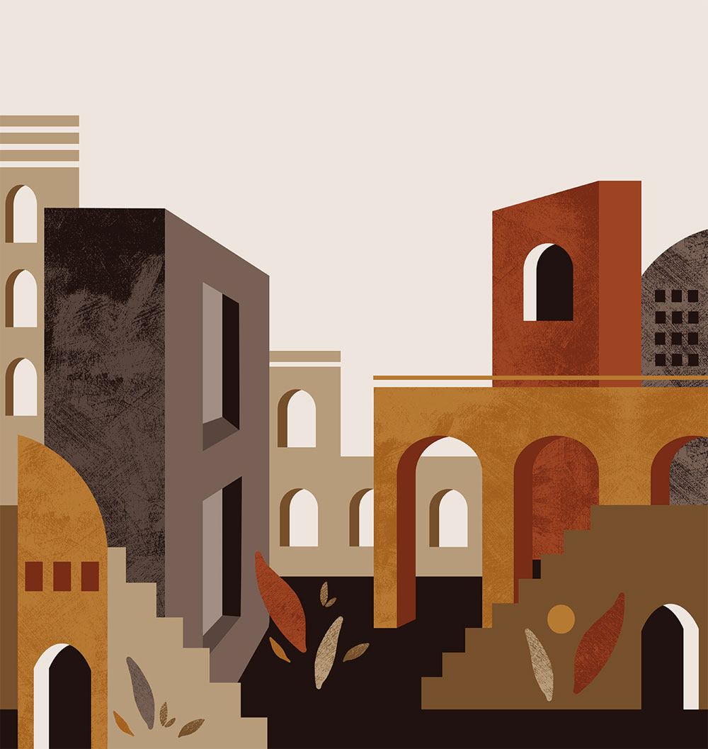 Grafische Vlies-Fototapete, braun, FW4014-2, Feature Walls, Decoprint