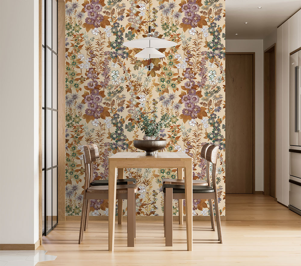 Vlies-Fototapete, beige, Blumen, FW4025-11, Feature Walls, Decoprint