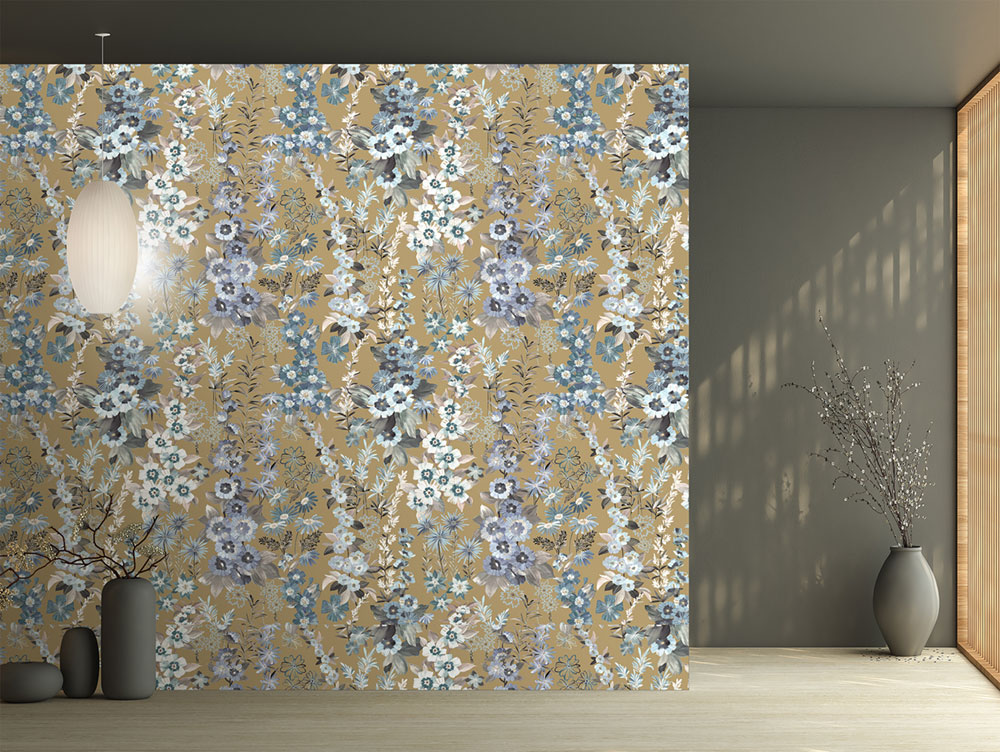 Vlies-Fototapete, braun, Blumen, FW4025-13, Feature Walls, Decoprint