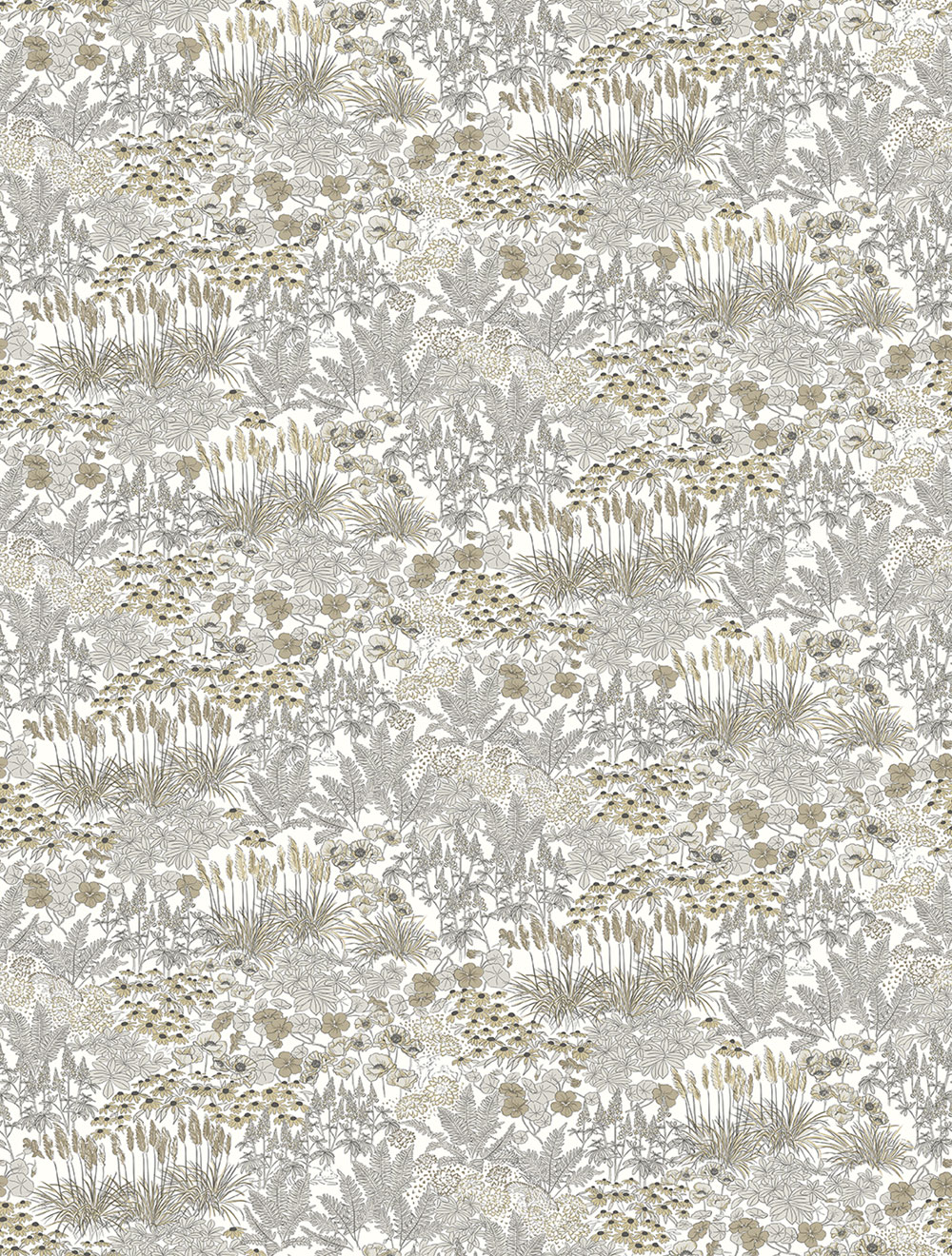 Vlies-Fototapete, grau-beige, Blumen, FW4062-1, Feature Walls, Decoprint