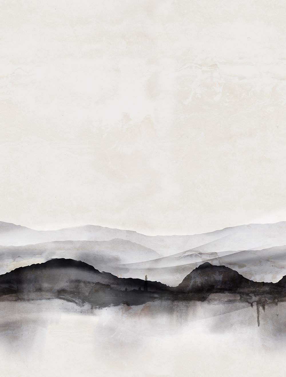 Vlies-Fototapete, grau, Horizont, FW4063-1, Feature Walls, Decoprint