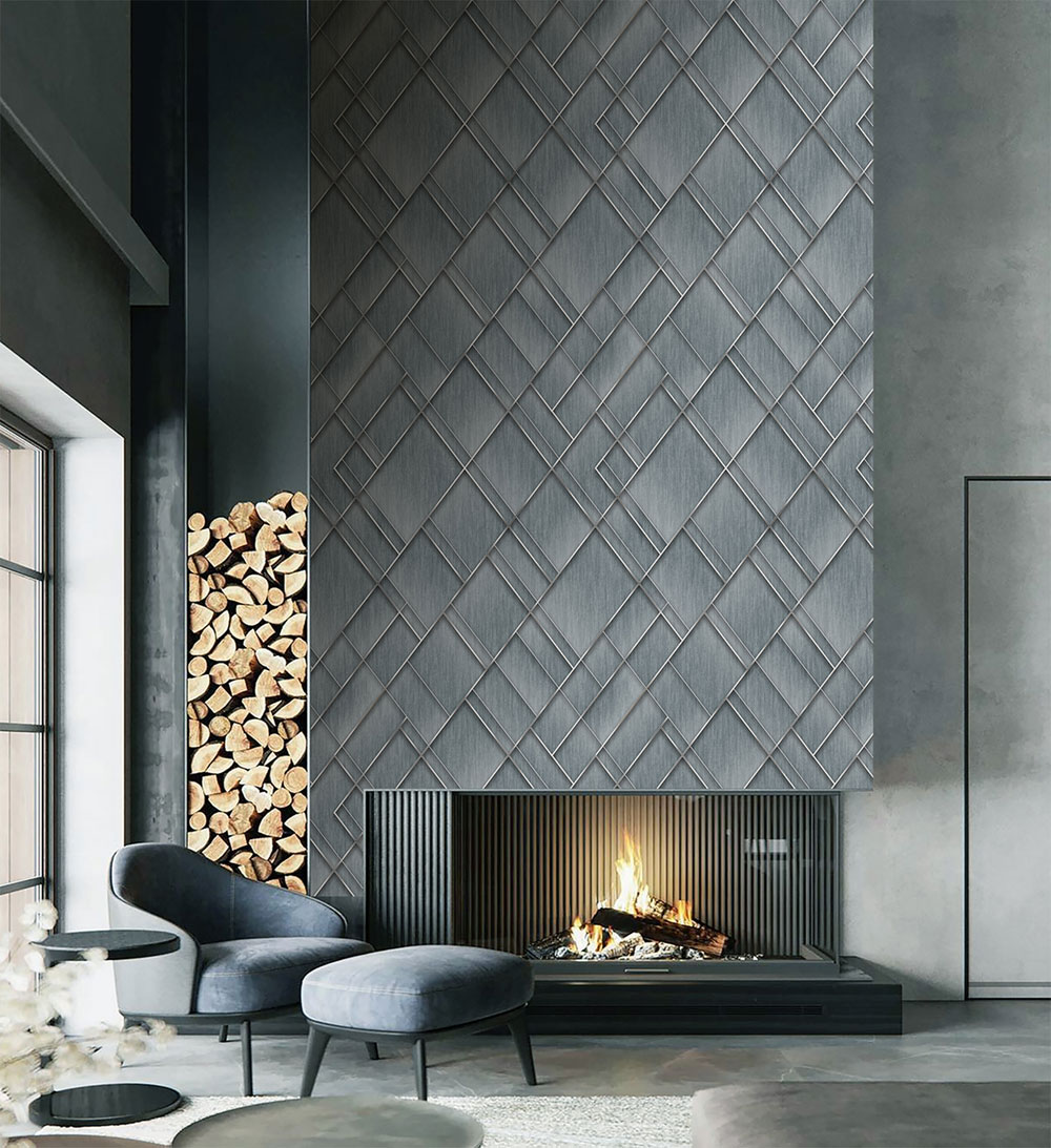 Geometrische Vlies-Fototapete, blau, FW4037-2, Feature Walls, Decoprint