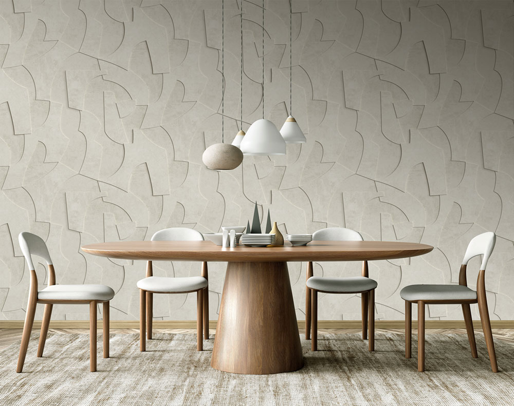 Geometrische Vlies-Fototapete, 3D, grau, FW4042-1, Feature Walls, Decoprint