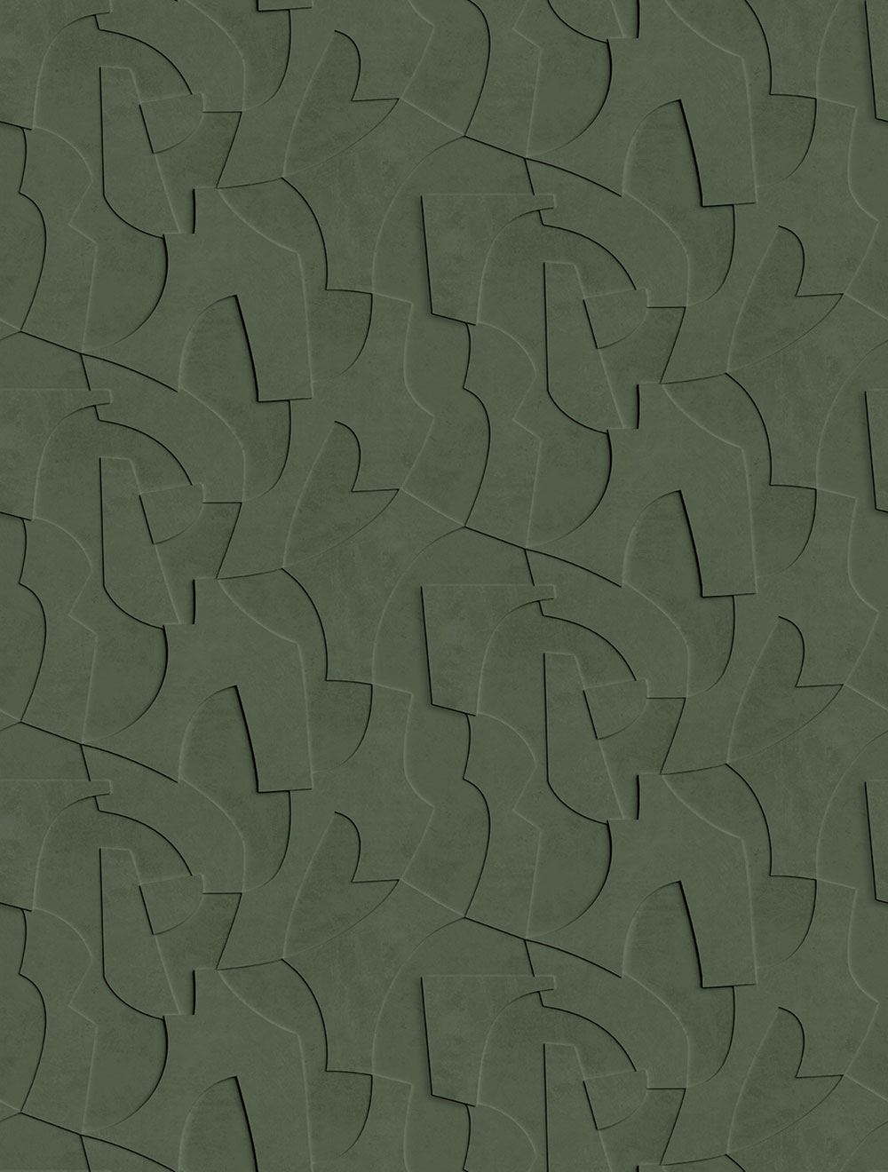 Geometrische Vlies-Fototapete, 3D, grün, FW4042-3, Feature Walls, Decoprint