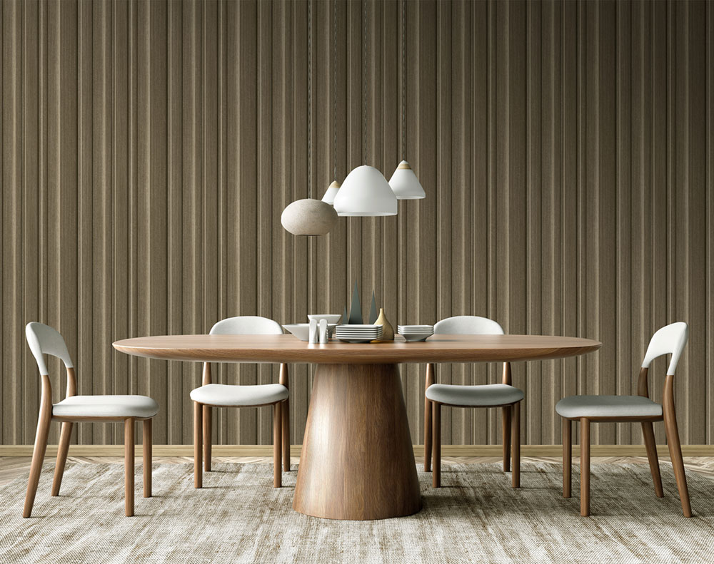 Bildtapete in 3D-Lamellenoptik, Braun, FW4043-2, Feature Walls, Decoprint