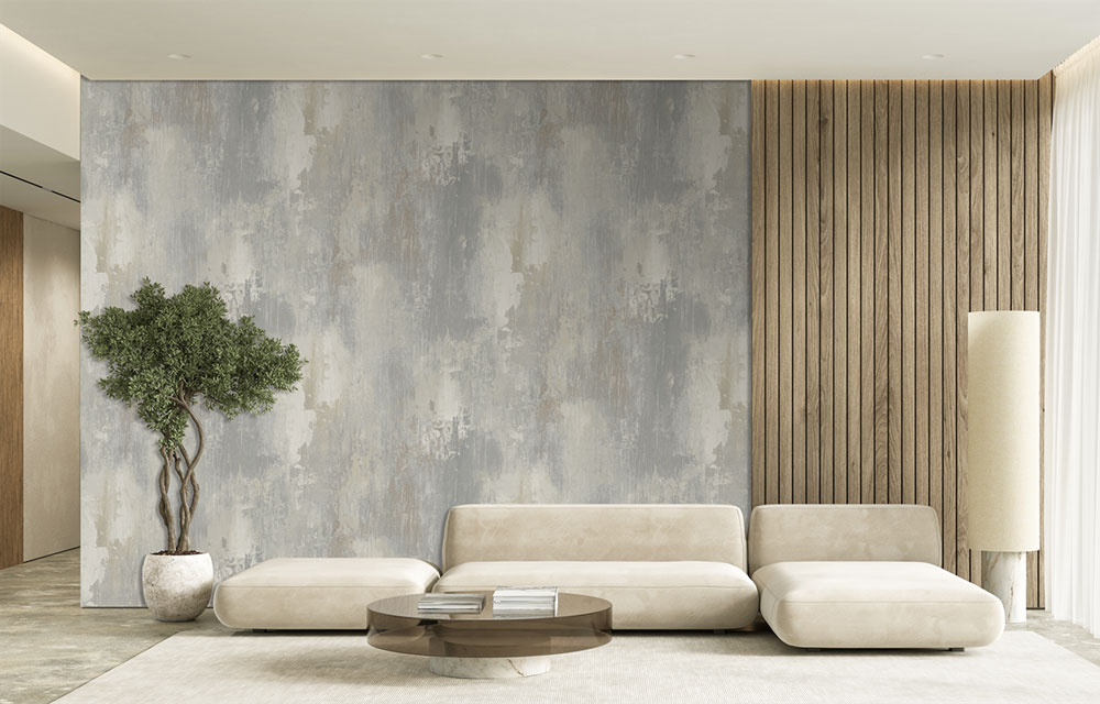 Vlies-Fototapete, Beton, grau-beige, FW4044-1, Feature Walls, Decoprint