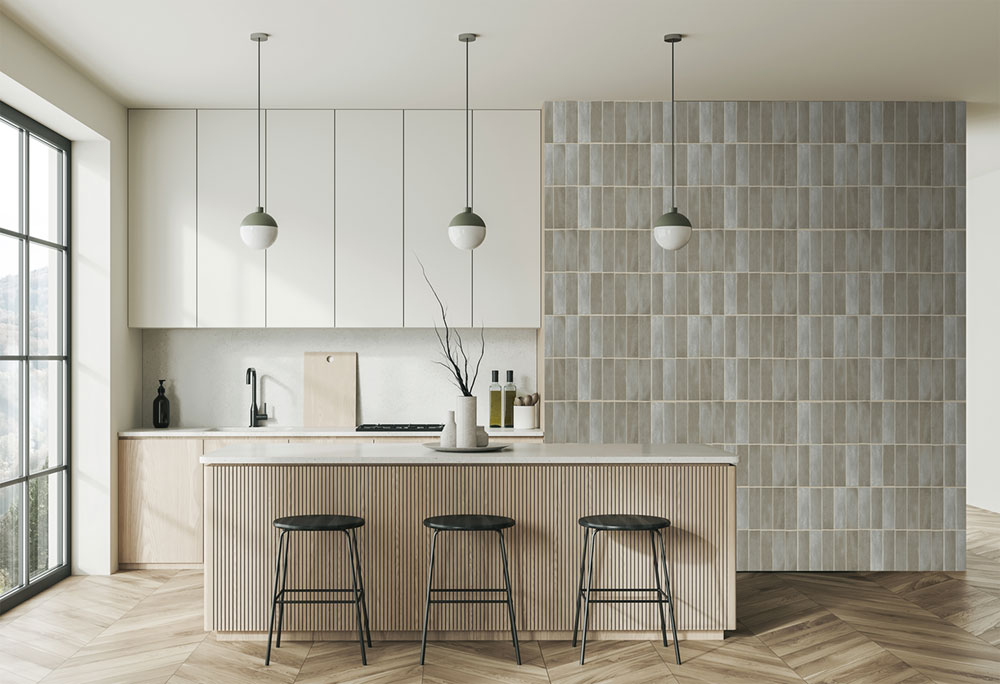 Vlies-Fototapete, Fliesen, grau, FW4045-3, Feature Walls, Decoprint