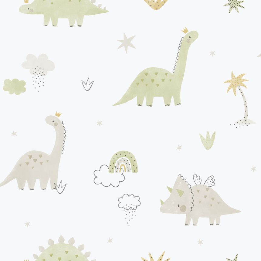 Kinder Vliestapete, grün, Dinosaurier, 283-3, Enzo,  ICH Wallcoverings