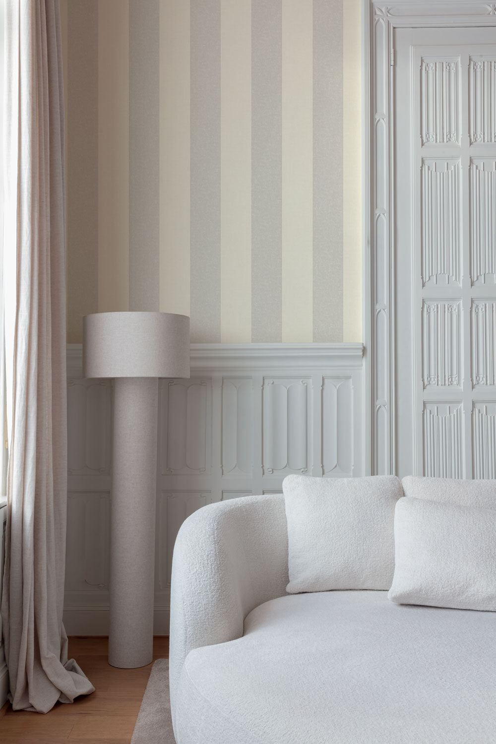 Vliestapete, grau, Streifen, IC4002, Finest Selection, Vavex